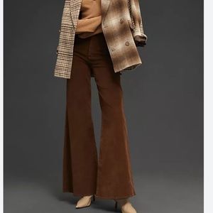 FRAME Le Palazzo Wide-Leg Corduroy Trousers